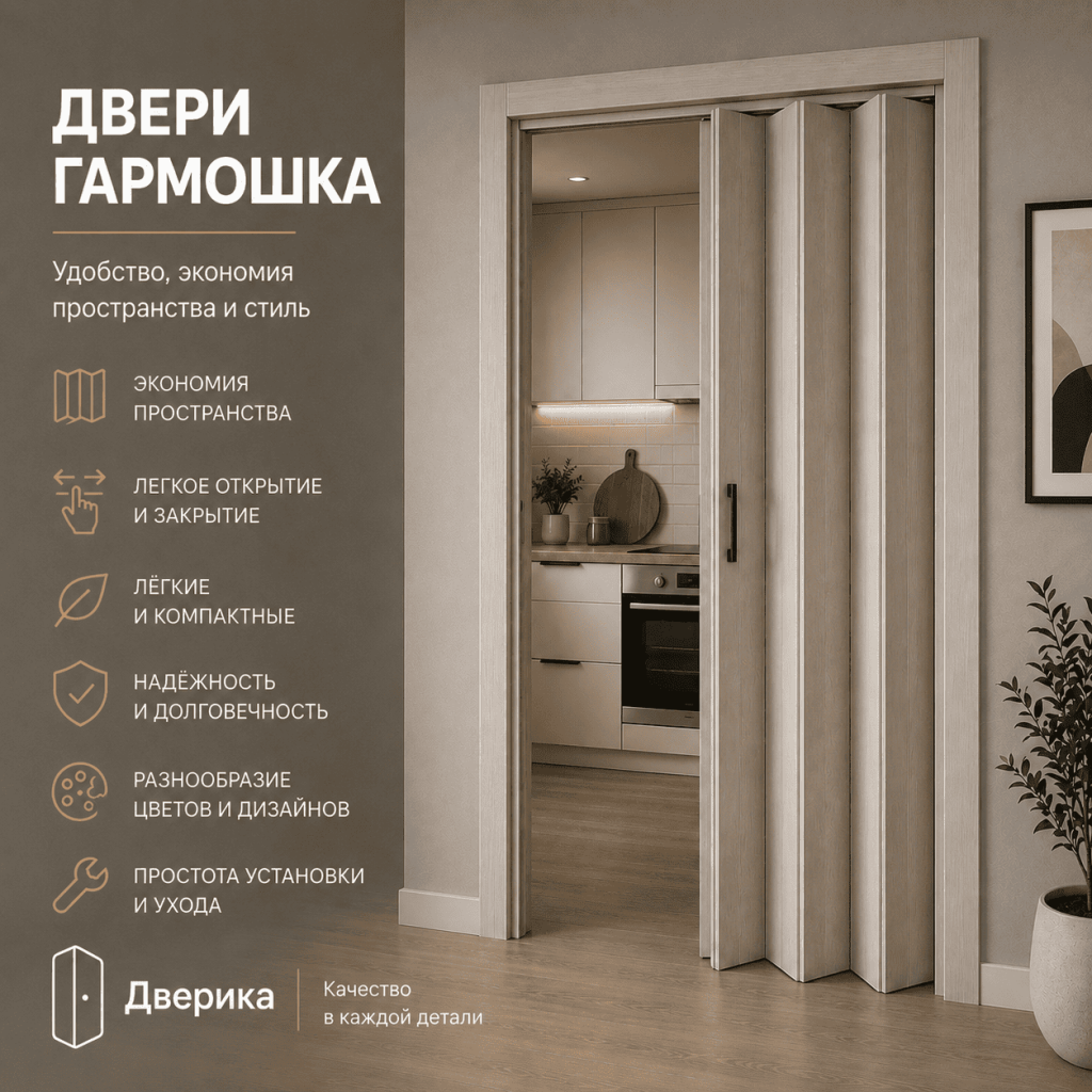 Двери гармошка каталог