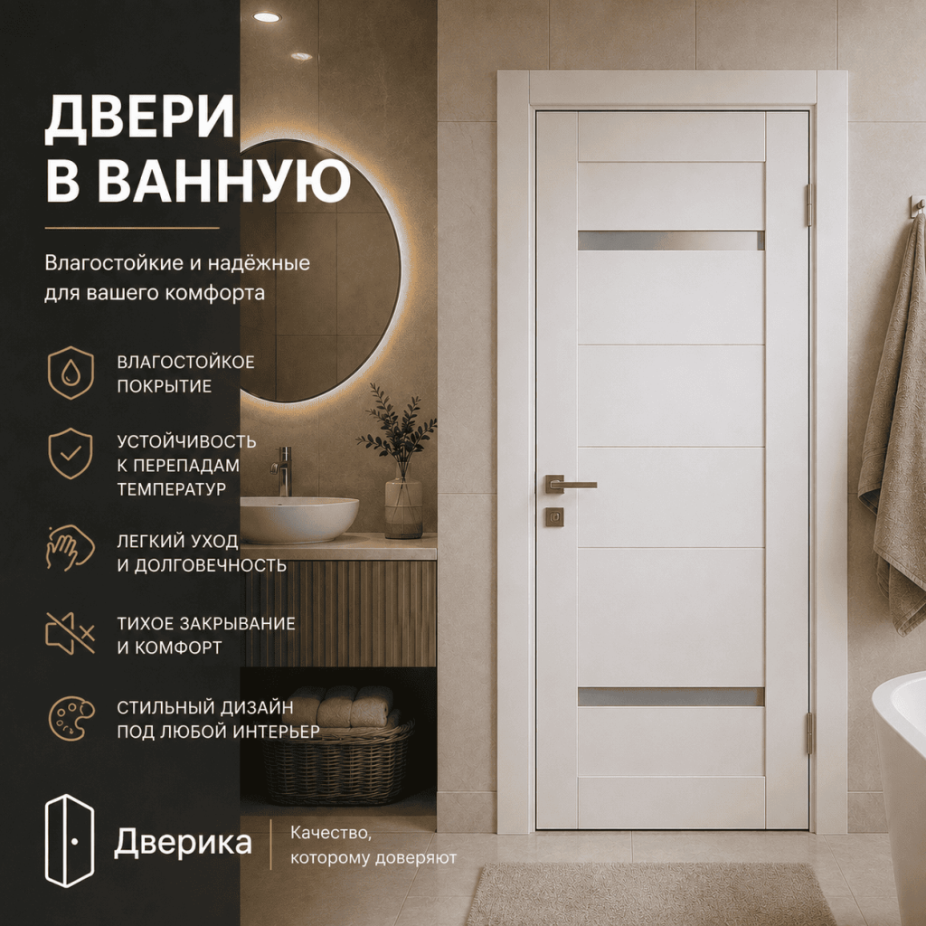 Двери в ванную каталог