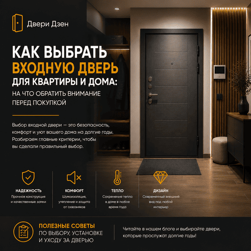 Как выбрать входную дверь