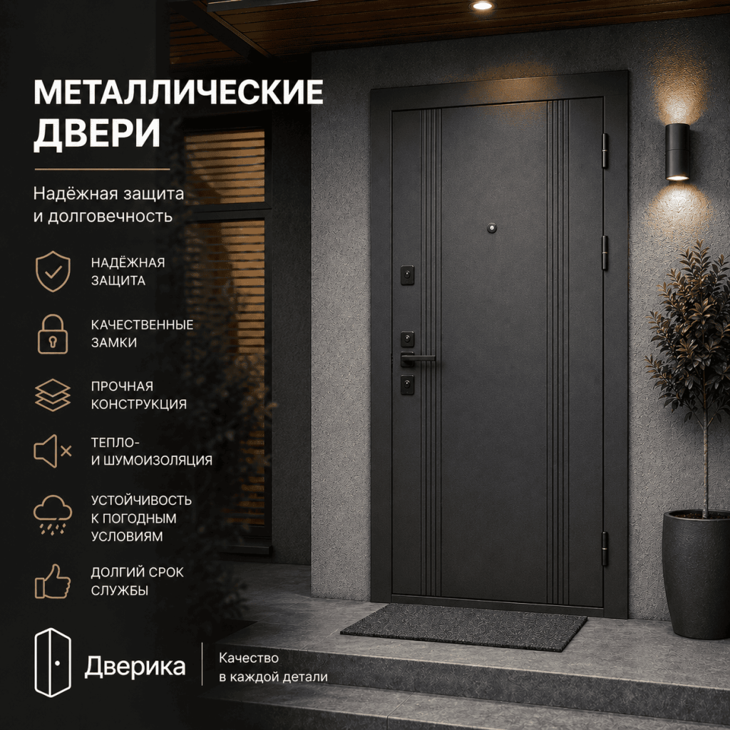 Металлические двери каталог