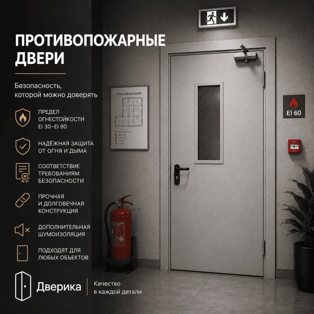 Противопожарные двери каталог