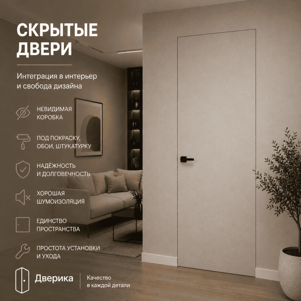 Скрытые двери каталог