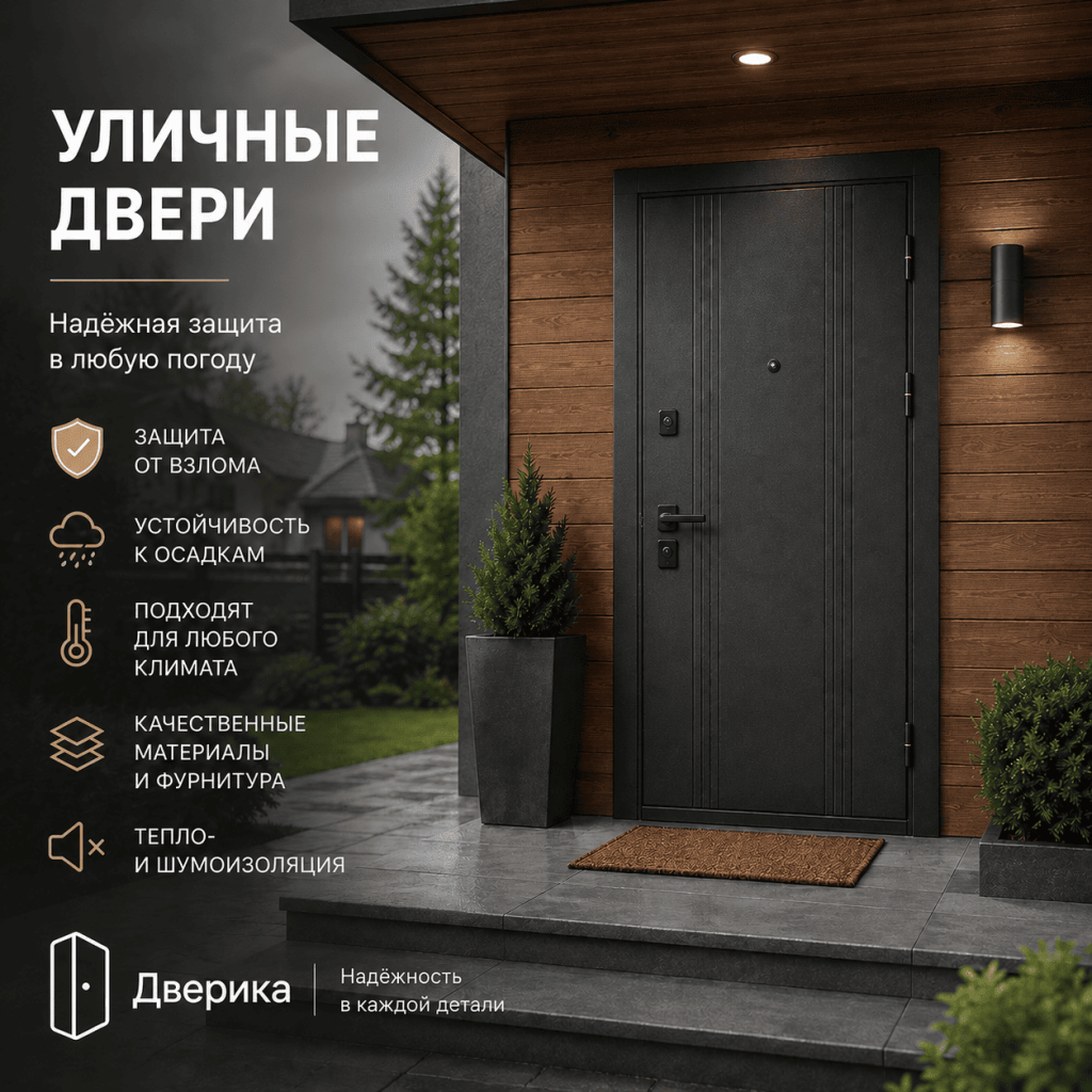 Уличные двери каталог
