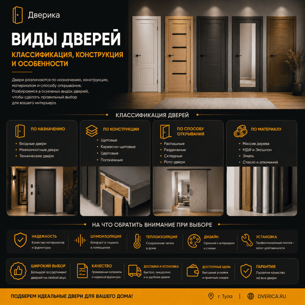 Виды дверей