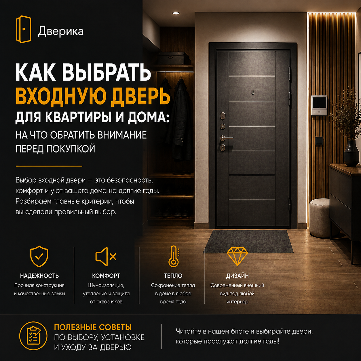 Как выбрать входную дверь