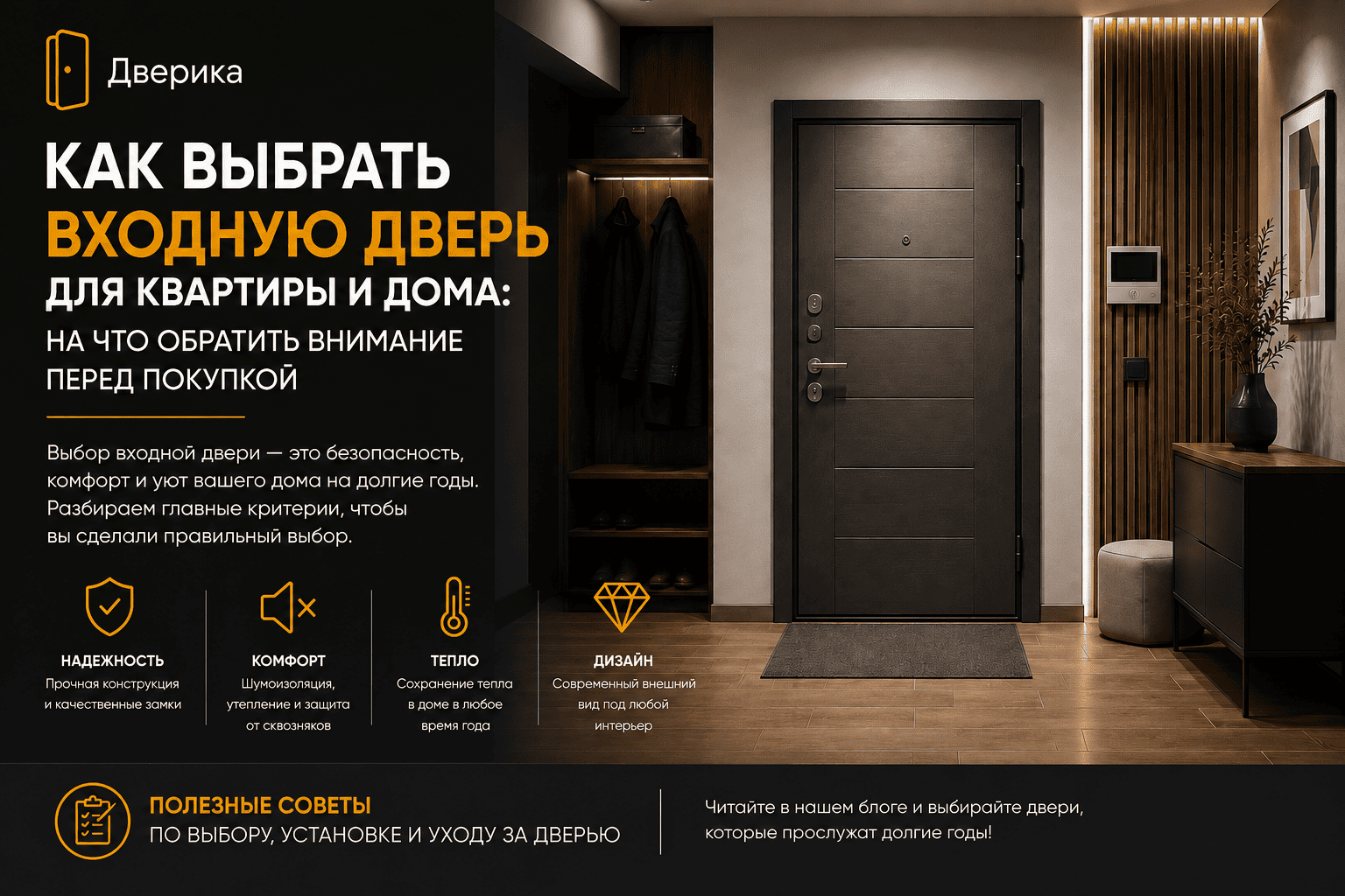 Как выбрать входную дверь