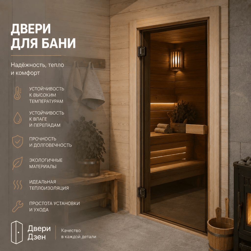 Двери для бани